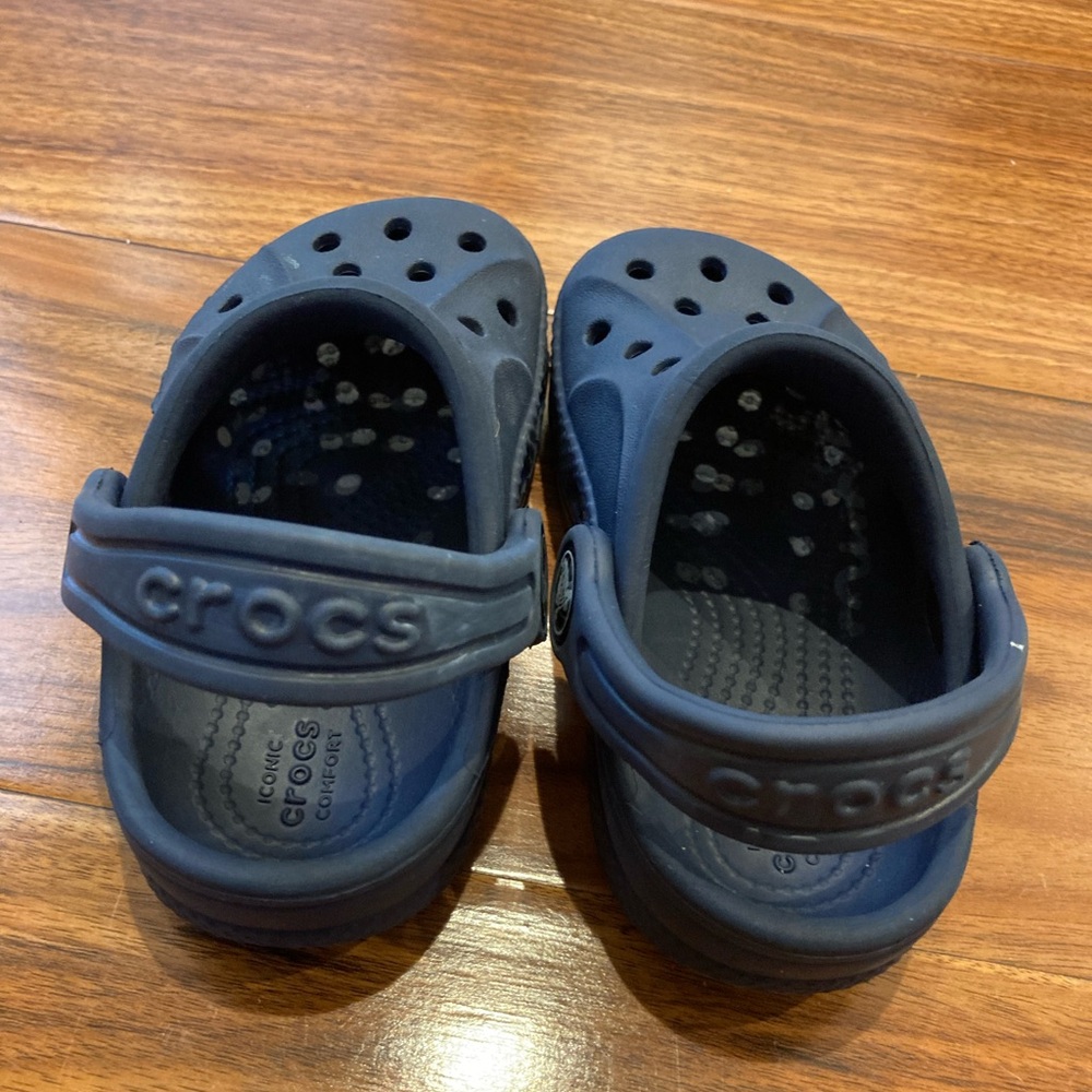 Crocs Kids Classic Clog Slip-On Boys & Girls Navy Blue Size C5 Summer Shoes - Picture 7 of 7